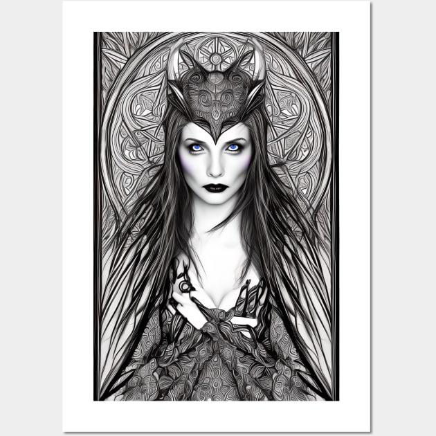 A gorgeous Witch design , From the witch collection. Wall Art by Goodies Galore